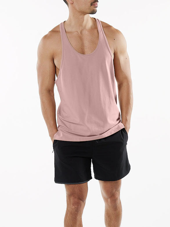 Wholesale Men's Basic Solid Color Sleeveless Men's T-shirt display picture 22
