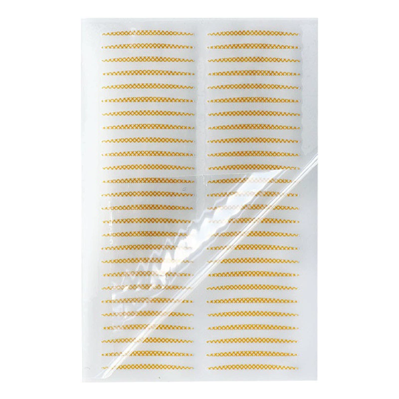 Очень тонкая сетка наклейка на двойное веко телесного цвета однотонная маленькая полукруглая красивая наклейка для глаз 52 наклейки длинные невидимые дышащие наклейки для глаз