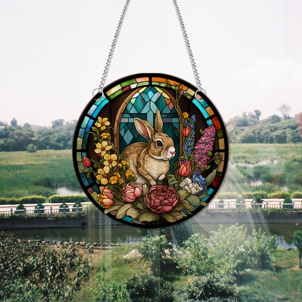 95g Weight pendant Home Textiles & Decor Type Acrylic Material Easter Festival Rabbit Pattern Casual, Elegant, Classical Style Easter Casual Elegant Classical Rabbit Arylic Party Supplies Decorations 54