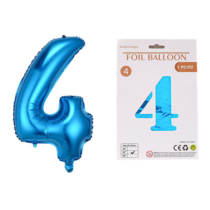 Globo de película de aluminio digital de 32 pulgadas, tarjeta de papel, tapa dura, paquete individual, cuerpo delgado, fiesta digital, globo decorativo flotante