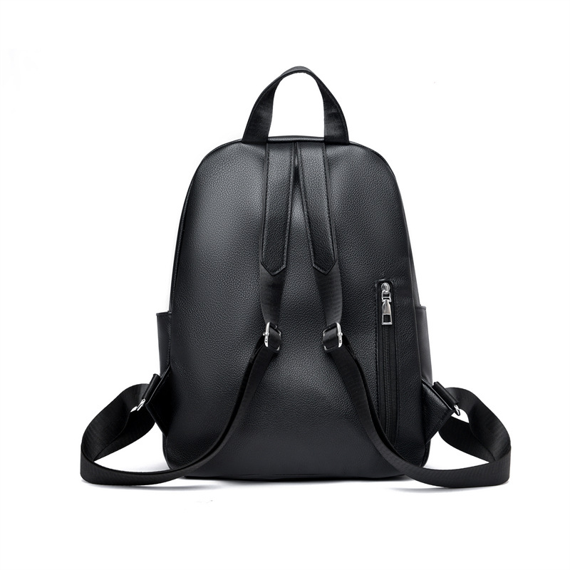 Bolsos para mujer 2024 nueva moda para mujer mochila de cuero suave simple color sólido mochila de viaje de gran capacidad al por mayor