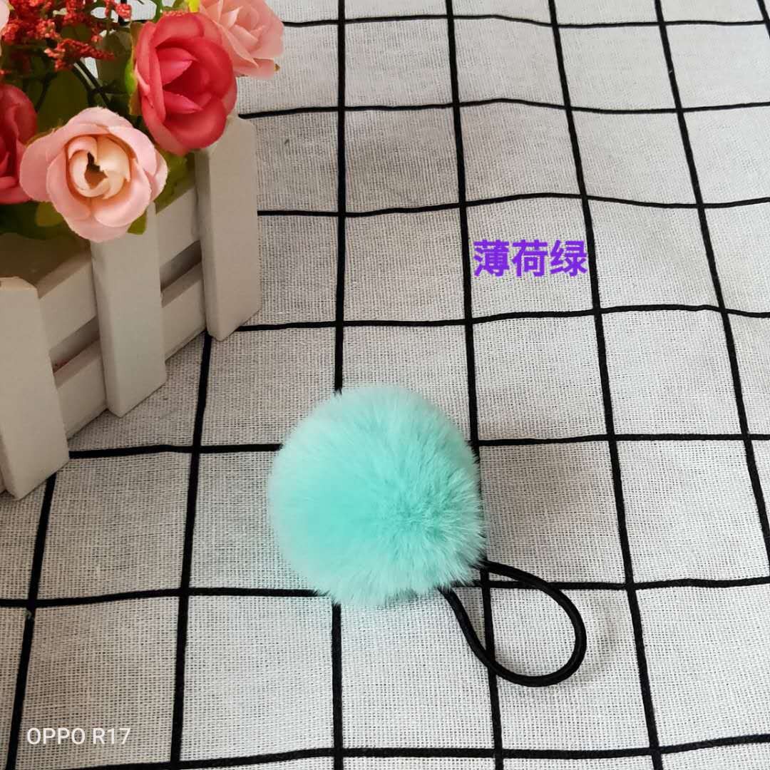 Estilo coreano Bola de Pelo banda de pelo tocado banda de goma para niños banda de pelo Bola de Pelo de imitación accesorios para el cabello tocado Bola de Pelo al por mayor