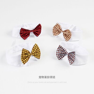 Manufactor wholesale pet bow necktie B004 British style Cotton Bowtie