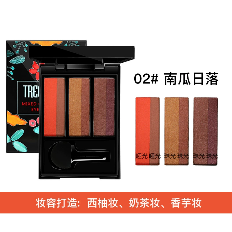 Есть китайский стандарт Thai TreeChada гриб шестиколор Pearl Light Duster Girl Network Red Gradient Eye Shadow