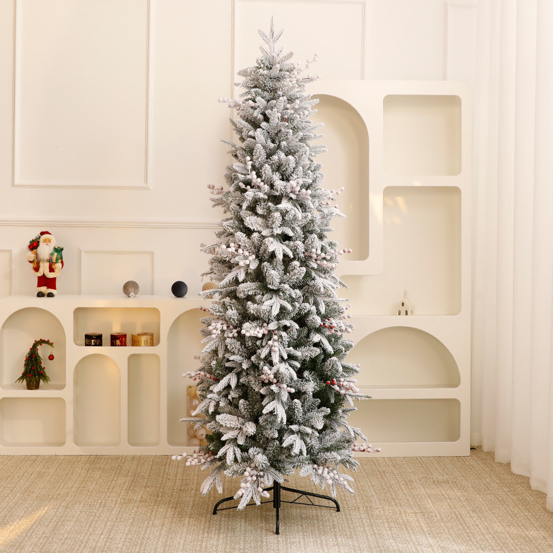 Navidad gran encriptación nieve árbol de Navidad casero DIY decoración de Navidad decoración de decoración