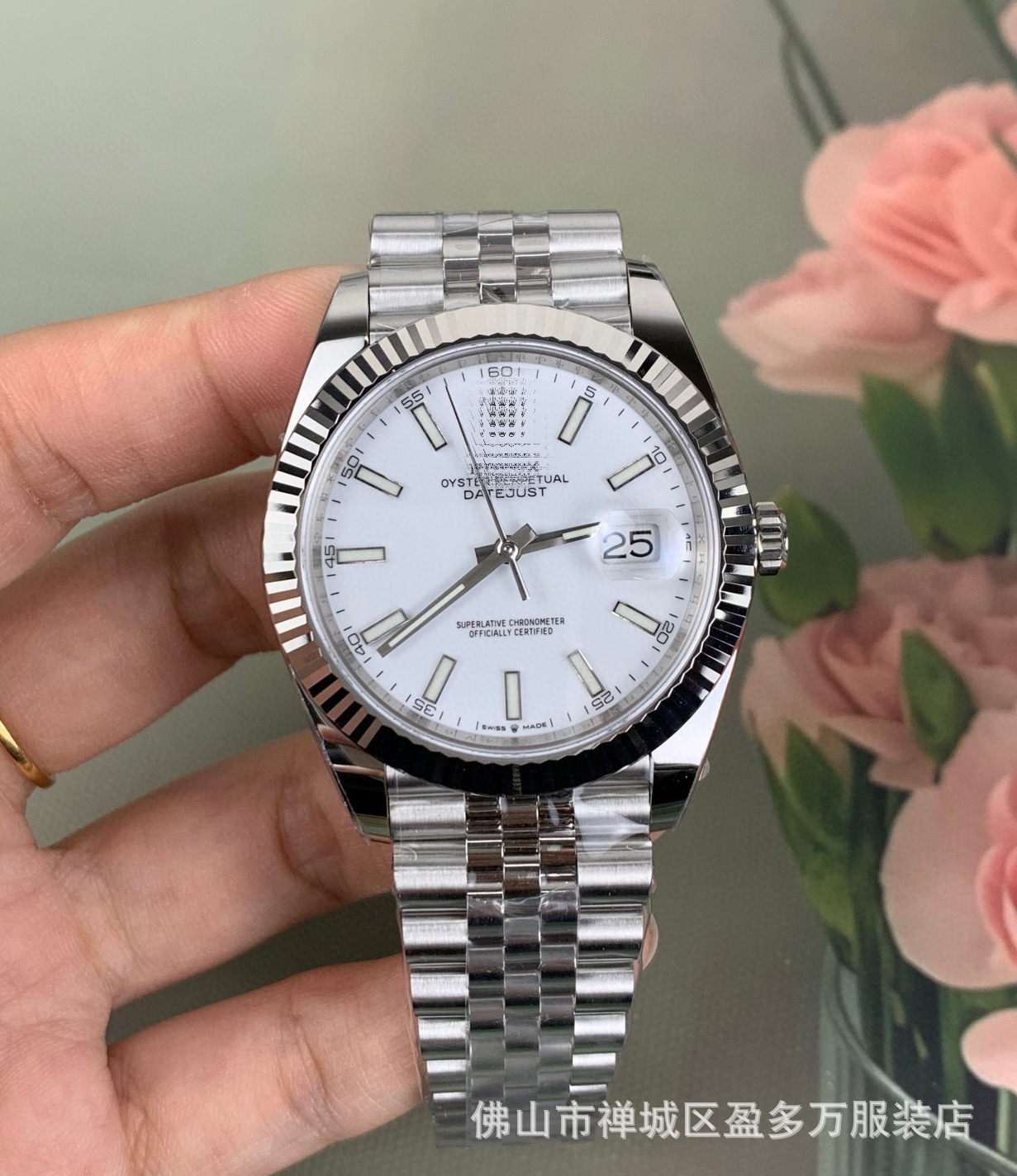 Transfronterizo C fábrica verde registro verde 41m oro 2836 / 3235 movimiento de alta versión proveedor de relojes mecánicos para hombres