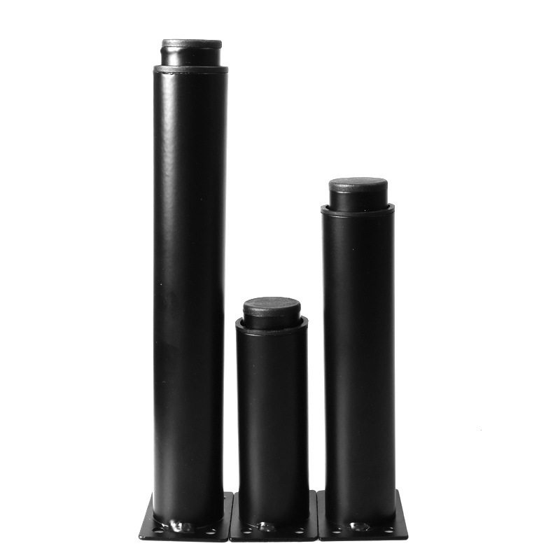 금속 조정 가능한 캐비닛 피트 커피 테이블 발 조정 가능한 라운드 가구 소파 발 지원 다리 TV 캐비닛 발 테이블 다리