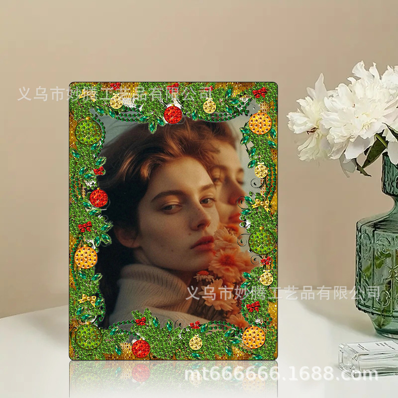 New cross-border hot diamond painting acrylic photo frame with diamond shaped diamond photo frame table gift wholesale generation New cross-border hot diamond painting acrylic photo frame with diamond shaped diamond photo frame table gift wholesale generation