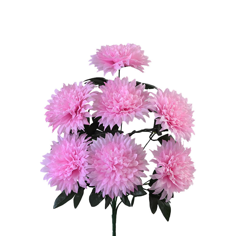Flores simuladas fabricantes de origen al por mayor crisantemo nuevo 7 baldea de vacaciones decoración del hogar decoración de flores falsas image 5