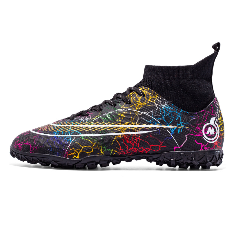 Binbinniao más tamaño de los nuevos hombres de fútbol transpirable zapatos de fútbol de hierba de Interior de uñas largas y cortas zapatos de fútbol