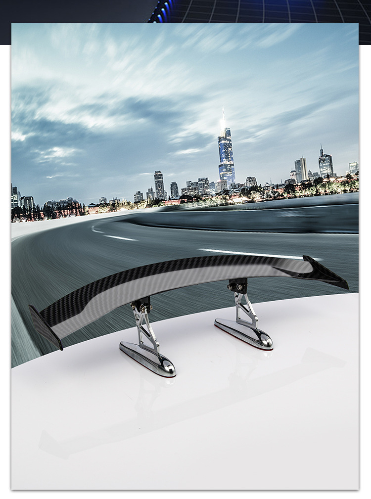 Suitable for Car Rear Wing Modification, Mini Rear Wing, Creative Personalized Decoration, Electric Vehicle, Motorcycle, Carbon Fiber Universal