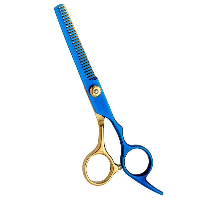 Fábrica al por mayor de 6 pulgadas tijeras de pelo profesional estilista de pelo tijeras de peluquería corte de pelo tijeras planas tijeras de dientes finos traje