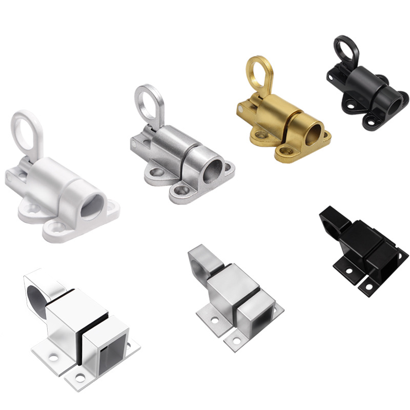 Primavera de aleación de aluminio sólida perno automático push-pull puerta y ventana de vidrio perno de bloqueo perno de puerta accesorios de cerradura perno de avión
