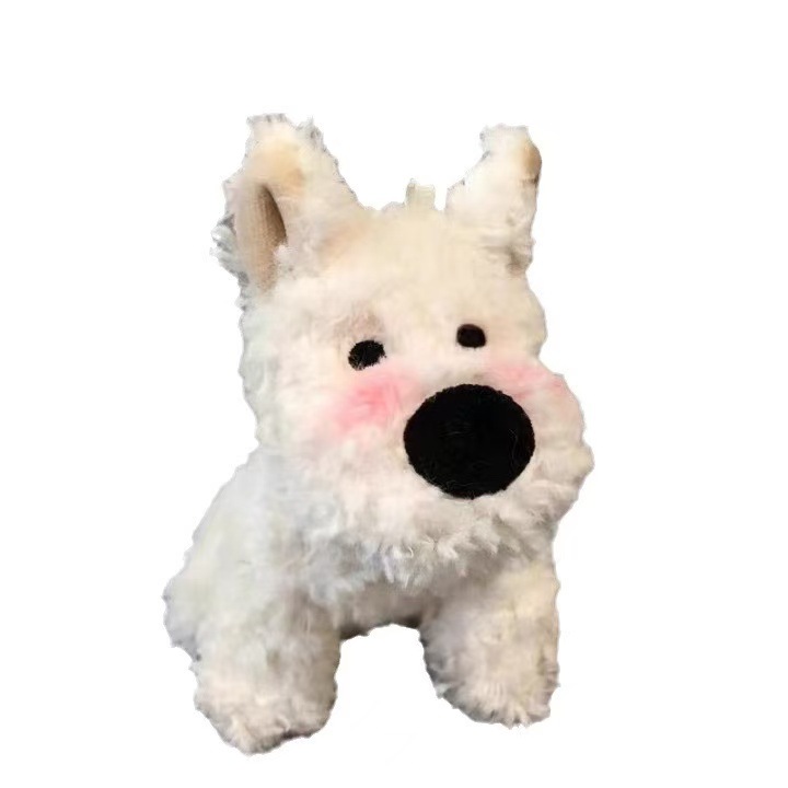 Red Red West Heights Perro de peluche Colgante de peluche Muñeca de dibujos animados Muñeca de cachorro garabateado Bolso colgante Llavero