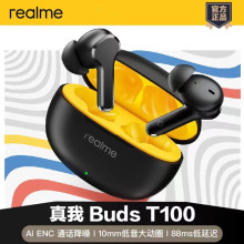 realme真我Buds T100蓝牙耳机入耳式运动跑步