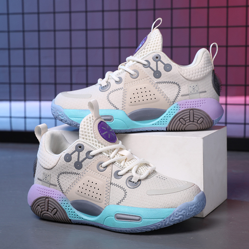 Children's basketball shoes boys summer mesh breathable new shock-absorbing single Kobe 24 medium and large children's sports shoes wholesale