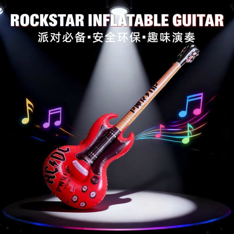 Inflatable realistic guitar PVC for adults
