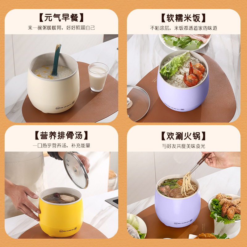Small two-person student home non-stick multi-functional insulated electric rice cooker smart multi-functional mini rice cooker