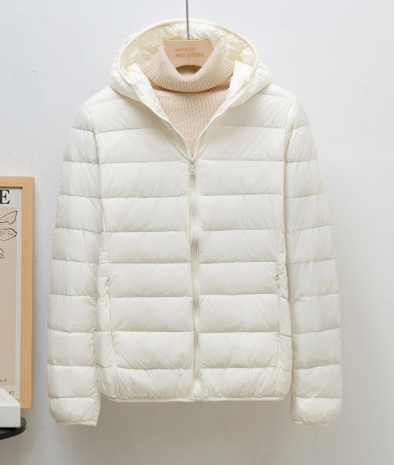 White women's hooded