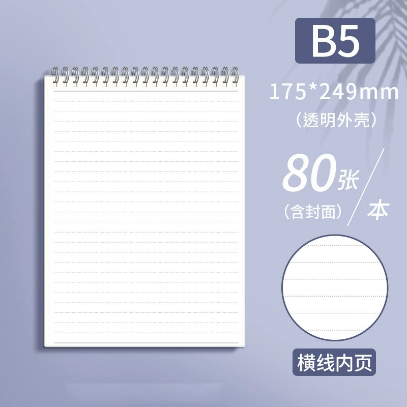 Notebook (SIJIN) spiral tear-off notebook, thick paper, 80 sheets, sizes A6–A4