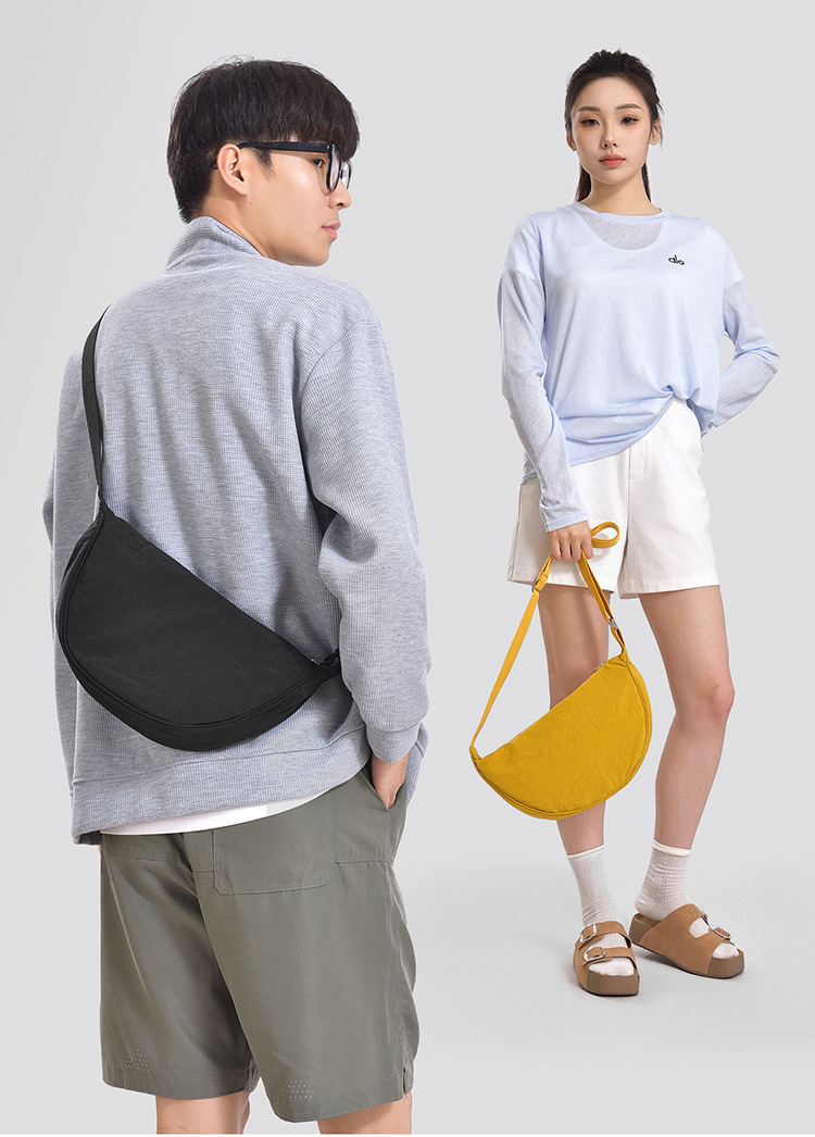 Bestseller: Gewaschener Stoff, knitterfrei, schlicht, stylisch, leicht, verstellbarer Schultergurt, vielseitig, lässig_voghion.com