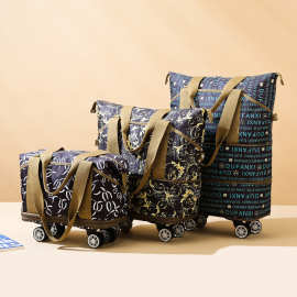 2025夏季带轮子包大容量学生便携出差旅行包套拉杆行李包行李箱