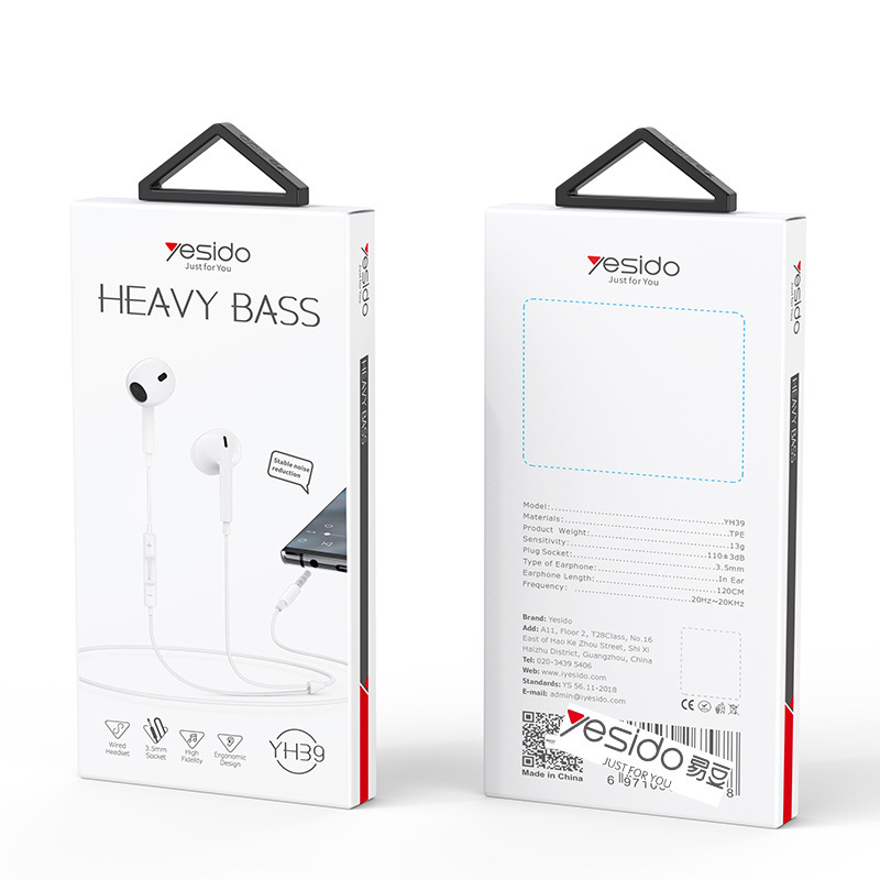 Yesido 有線ヘッドフォン丸穴 3.5 ミリメートルヘッドフォンクロスボーダー Android 学習機 Huawei 社の有線ヘッドフォンに適しています|undefined