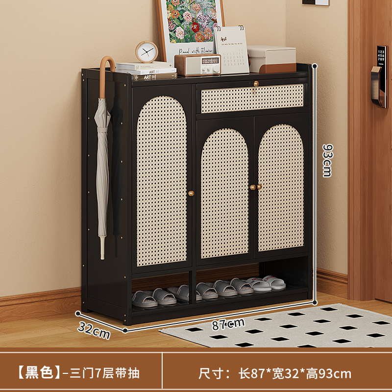 검정색 3도어 7단 서랍