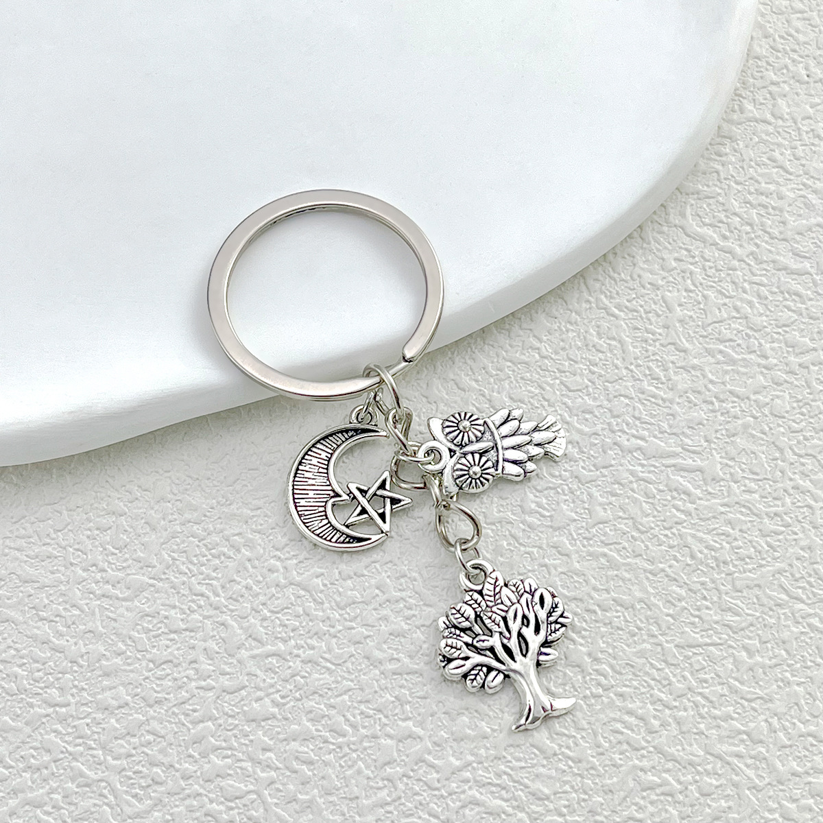 Keychain Classification 1 Piece Simple Style Life Tree Alloy Keychain