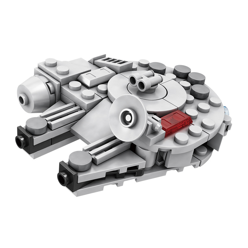 United Creative Q Edition Series 1915B Millennium Falcon compatible con bloques de Lego, juguetes de montaje, drenaje físico en vivo