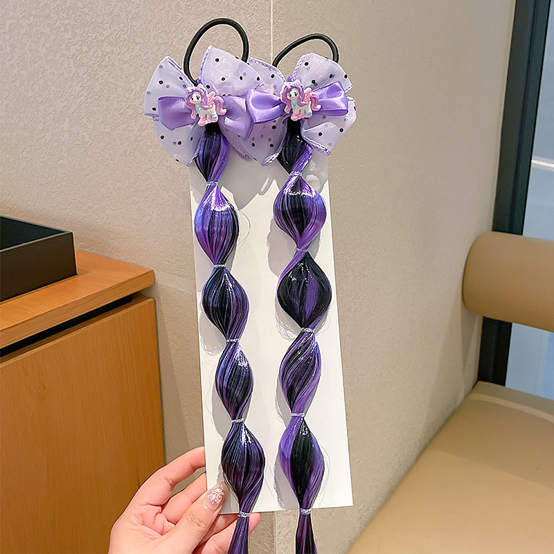 2# Purple Pony Brat [Mesh Bow Style]