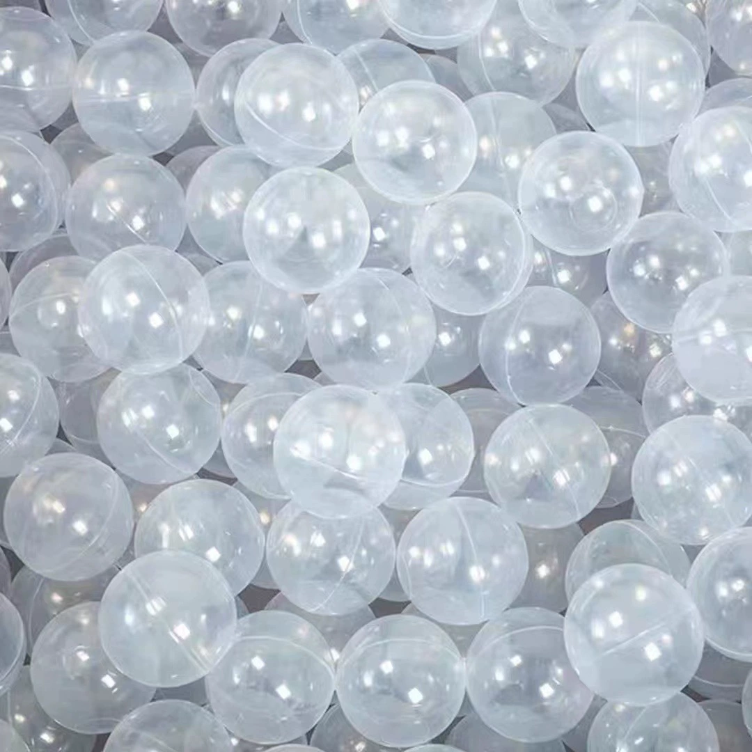 Оптовая продажа от производителя: прозрачные океанические шары из ПЭ, утолщенные детские разноцветные волновые шары, игрушечные шары 7 см и 8 см