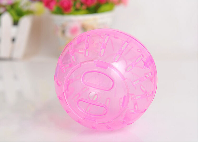 Hamster oro oso correr bola hamster juguetes acrílico transparente suministros hamster 10 cm mini trotar bola fitness