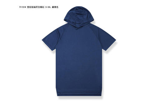 Short-sleeve fitness hooded men's sleeveless summer sports top running quick-dry jacket loose basketball training t-shirt