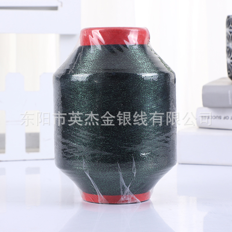 金银线厂家批发金银线【双包线MX黑色】可用于织带梭织针织等