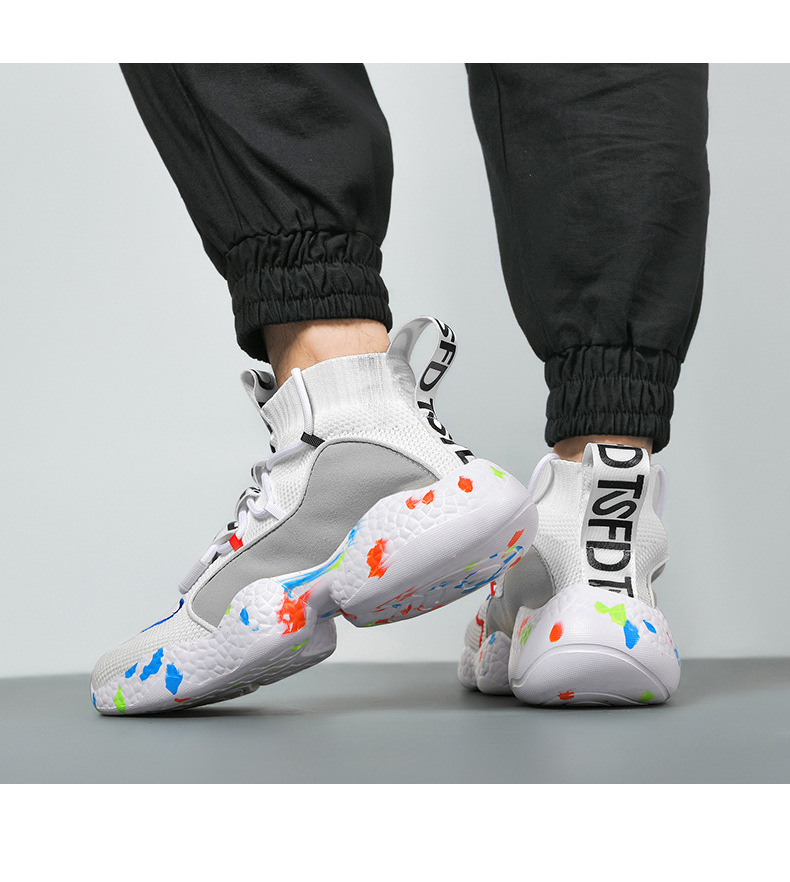 Scarpe da tennis da uomo Scarpe da lavoro Sneakers Suola in gomma Tela Calzature leggere e ammortizzate_voghion.com