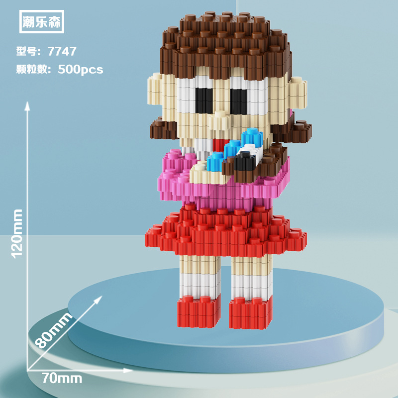 Noche puesto en el mercado de suministro al por mayor de partículas de diamante en miniatura bloques de construcción de juguete de montaje de partículas juguetes regalo educativo descompresión