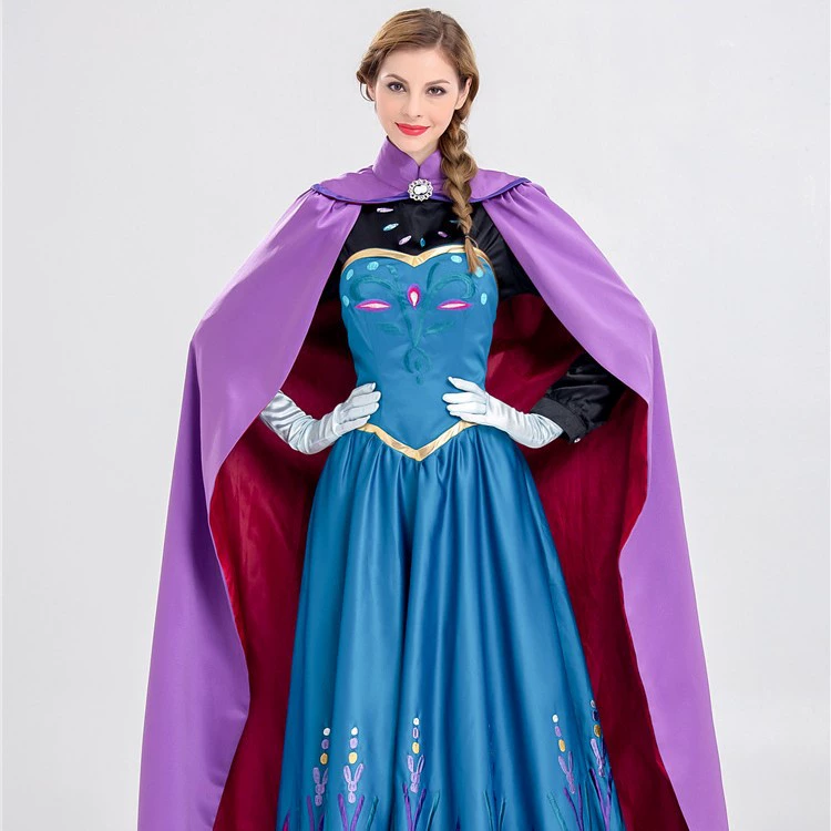 Платье, длинная юбка, костюм, Хэллоуин, «Холодное сердце» (Frozen), косплей, выпускной вечер