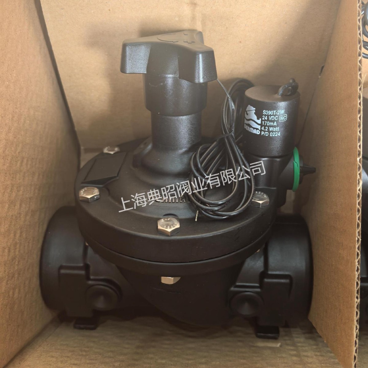 以色列Bermad伯尔梅特电磁阀S390T-2W 24VDC NC灌溉电磁控制阀