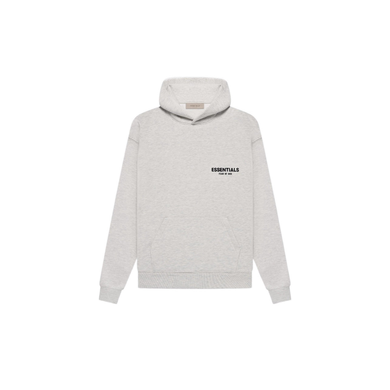 Essentials-SS22 -前后植绒印花套头连帽卫衣HOODIE