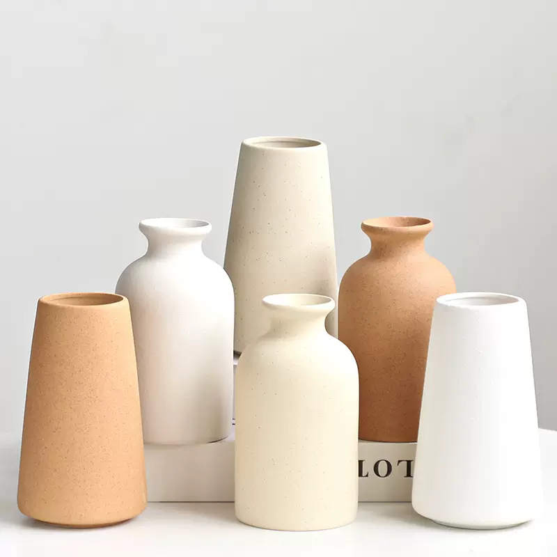 花瓶陶瓷批发跨境电商亚马逊爆款欧式ins风高级感插干花花器摆件