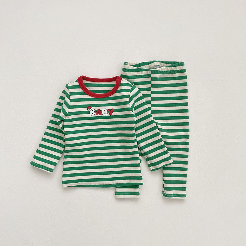(Verde) raya de la Navidad split suit