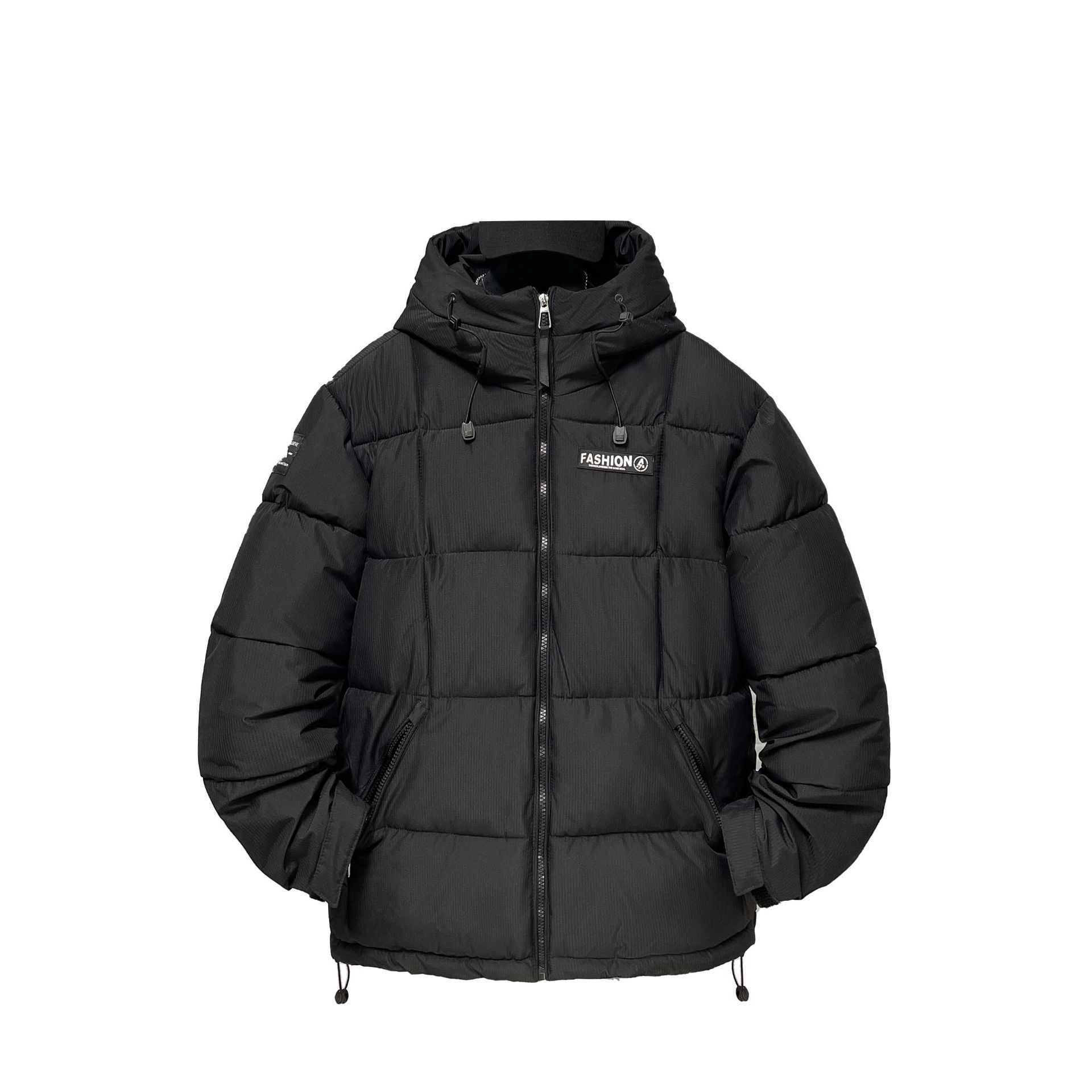 2025 otoño y invierno moderado suelto corto algodón chaqueta con capuchón hombre y mujer gran marca de moda transfronteriza al por mayor image 5