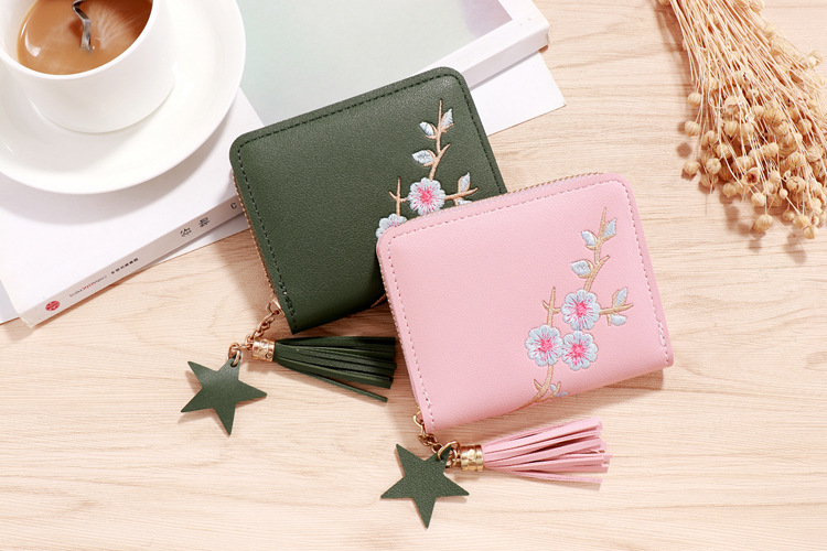 Women's Flower Pu Leather Zipper Coin Purses display picture 1