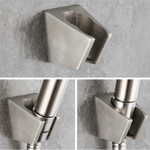 Manufacturer wholesale 304 stainless steel shower base shower head handheld bracket bathroom adjustable shower head fixed seat