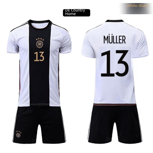 Children's soccer uniform, school performance attire, group purchase jerseys, Brazilian jerseys, white jerseys with number printing and lettering