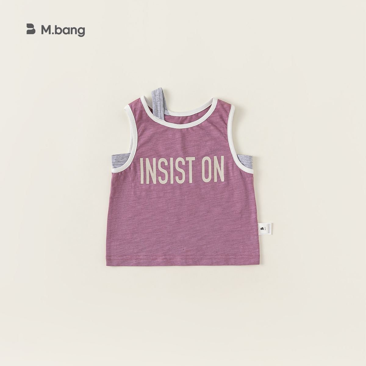 Youbao Ropa para niños Camiseta sin mangas para niños Falsa de dos piezas Chaleco de contraste Ropa de verano casual Chaleco de niña