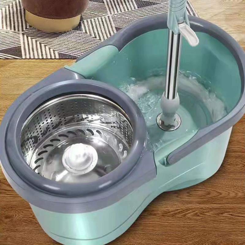 Mopo giratorio para el hogar un conjunto completo de limpieza limpia perezosa sin lavado a mano para el suelo de limpieza automática de secado de tela de cama de tela redonda