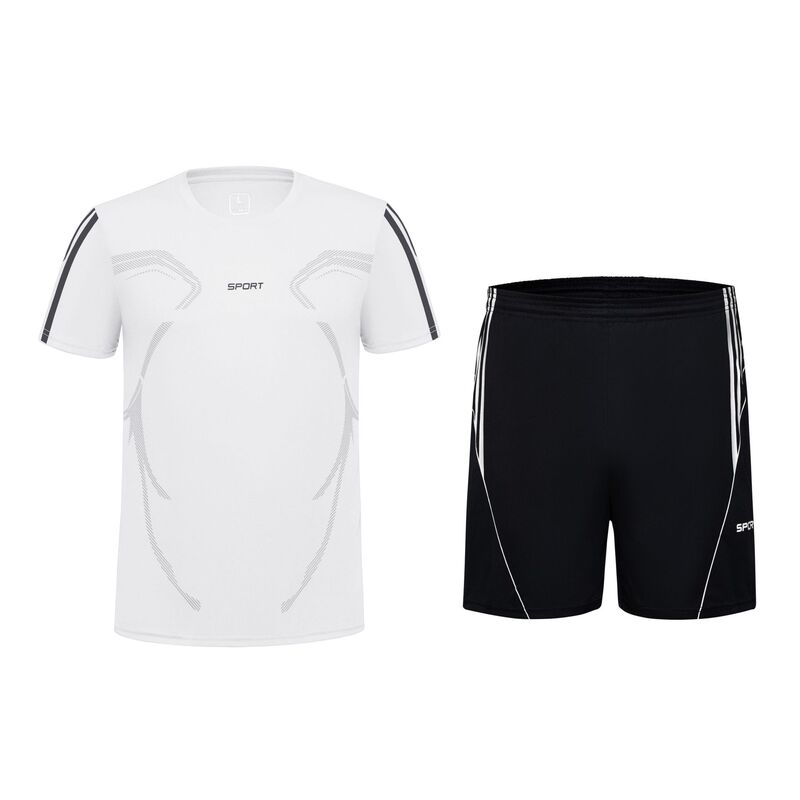 Summer Sports Suit Men's Short-Sleeved Sportswear Youth Shorts Large Size Loose Casual Summer Wear Casual and Versatile Summer Sports Suit Men's Short-Sleeved Sportswear Youth Shorts Large Size Loose Casual Summer Wear Casual and Versatile