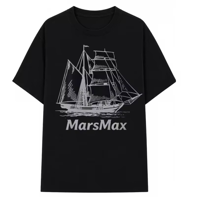 Mars Max 100% Cotton Fashionable Men's T-Shirt Summer Daily Outdoor Sports Party Casual Loose Street Short Mars Max 100% Cotton Fashionable Men's T-Shirt Summer Daily Outdoor Sports Party Casual Loose Street Short